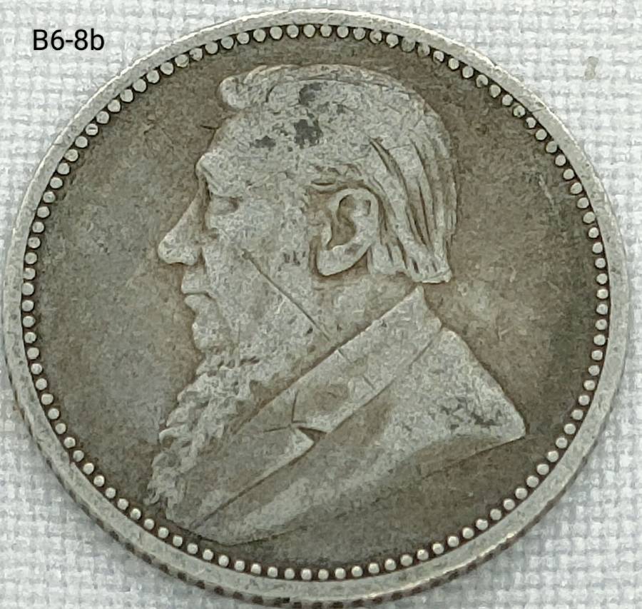 1892 ZAR sixpence - .925 coin