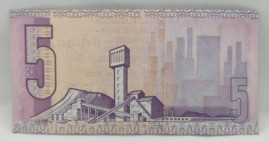 SARB banknote - R5 - AF prefix - CL Stals - UNC - not legal tender- BN 28,30,31 sequential numbers