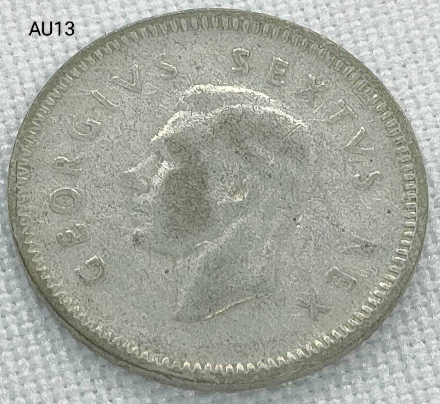 1951 Union of SA three pence - .500 silver coin
