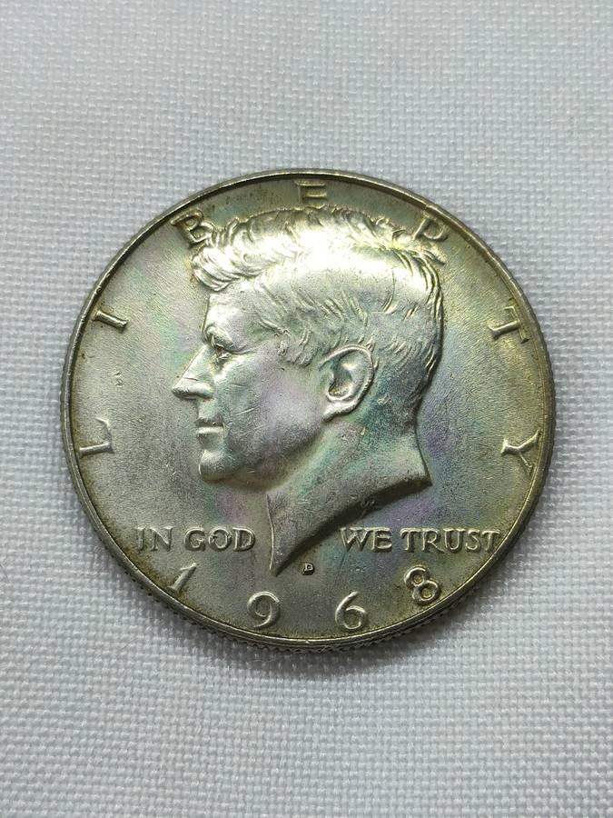 1968 USA Kennedy Half Dollar (.900): Authorized by Congress following JFK assassination