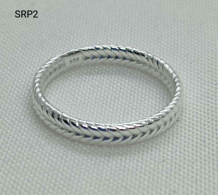 New Sterling Silver plain ring-lovely design-925stamp- size US7