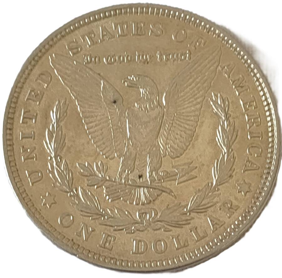 1921 USA Morgan Dollar: Scarce Sterling Silver (.900) coin: Coin in premium UNC condition