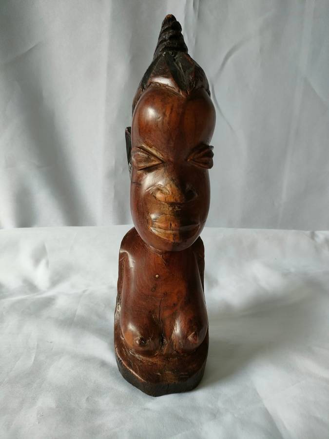 Exquisitely carved African male Bust:  Excellent condition: Height 270 mm