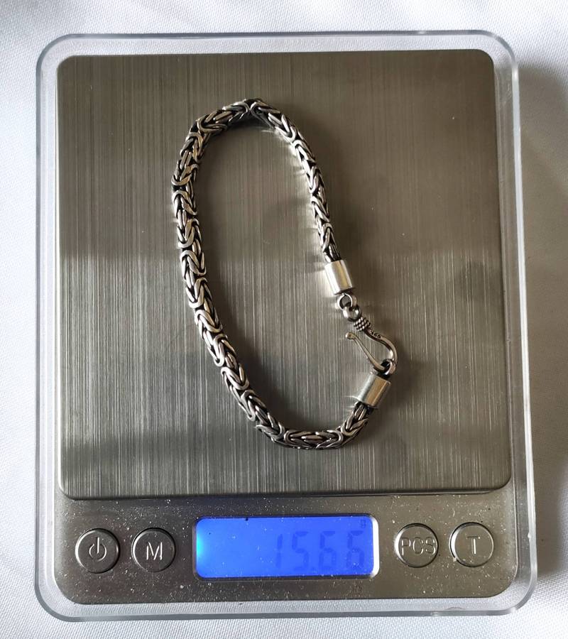 Vintage Sterling Silver bracelet - 15.66 g - 925 stamp - exquisite well crafted piece