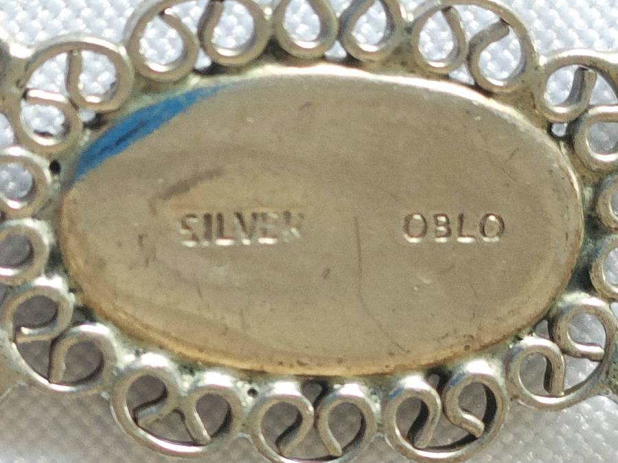 Vintage Sterling Silver OBLO bracelet - 18.53 g - 925 stamp - exquisite well crafted piece