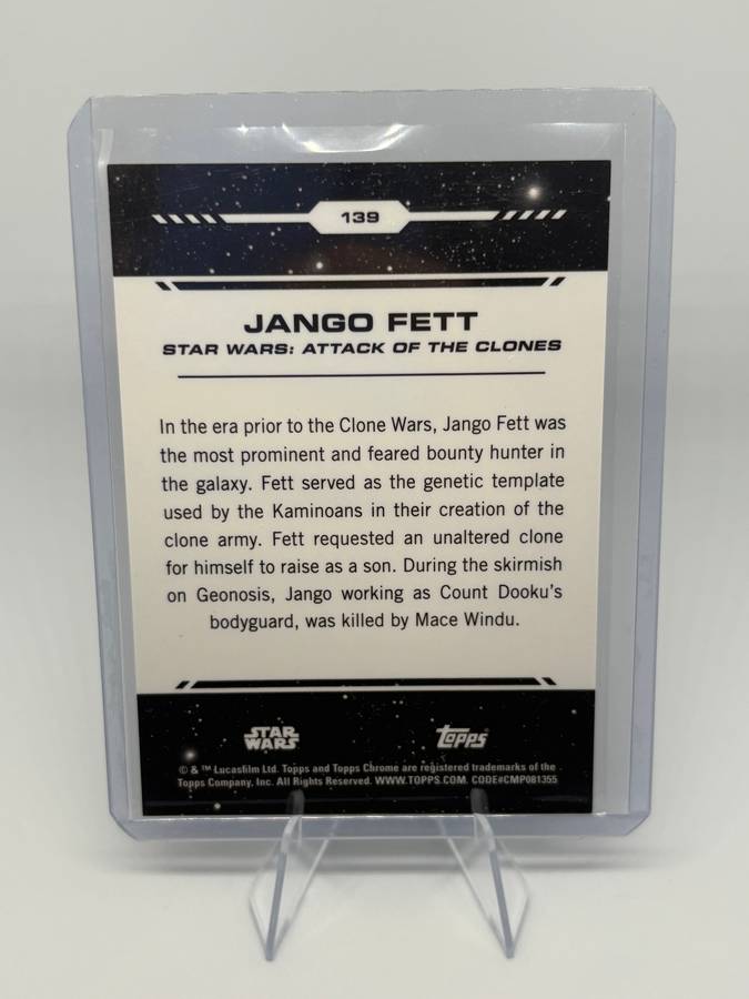 2024 Topps Chrome Star Wars - Jango Fett 140/150 #139