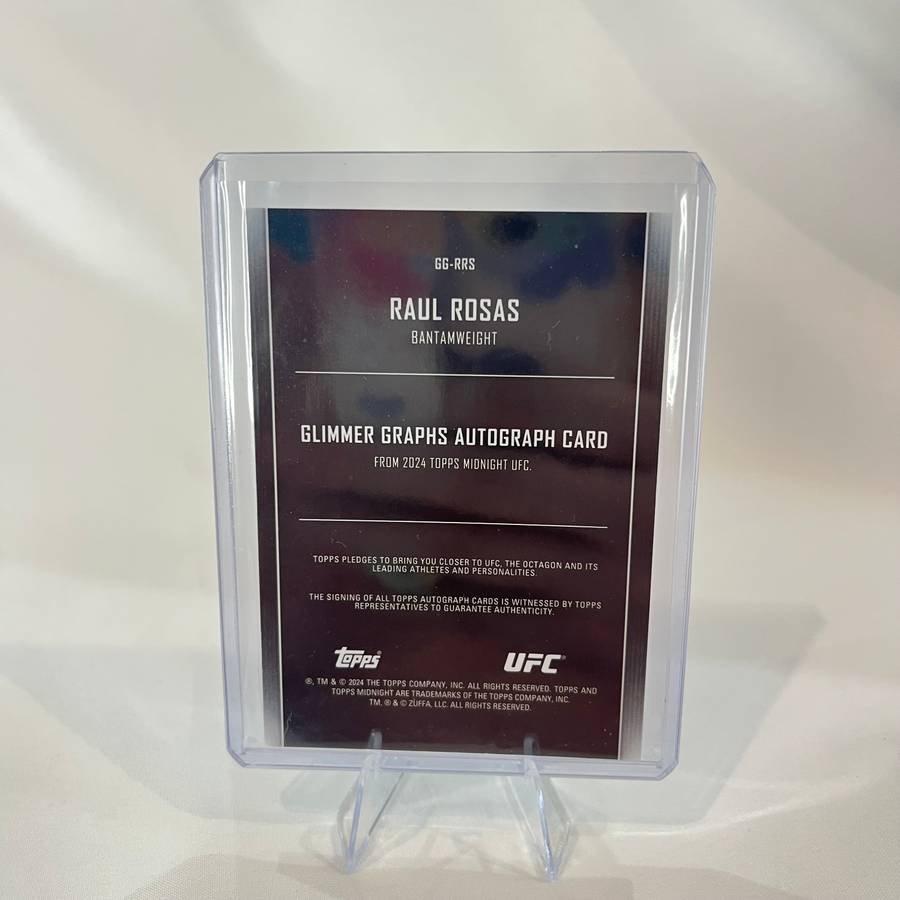 2024 Topps UFC Midnight - Glimmer Graphs Auto Raul Rosas #GG-RRS