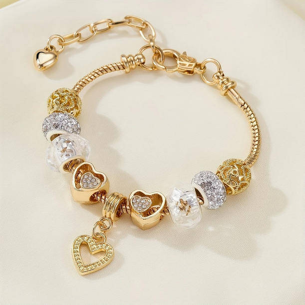 Charm Bracelet with Heart Pendant