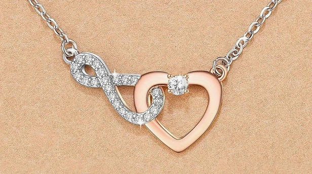 Beautiful Gift for a Special Wife Eternal Love Pendant Necklace with Gift Card and Gift Box