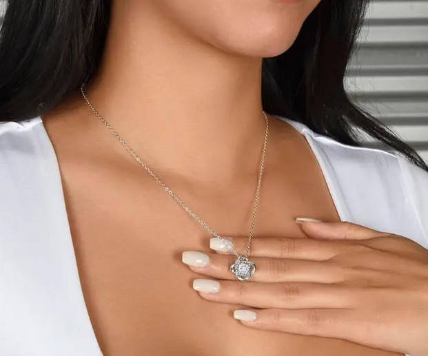Love Knot Pendant Necklace with Gift Card and Gift Box