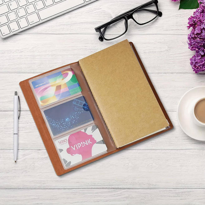 Vintage Message Embossed Journal with Wrap Closure