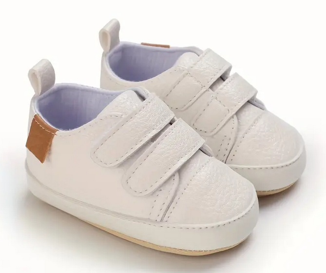 Beautiful Baby Sneakers 2 Pairs Dark Grey and White