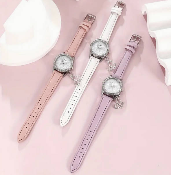 Butterfly Watch Necklace and Earring Jewellery Set