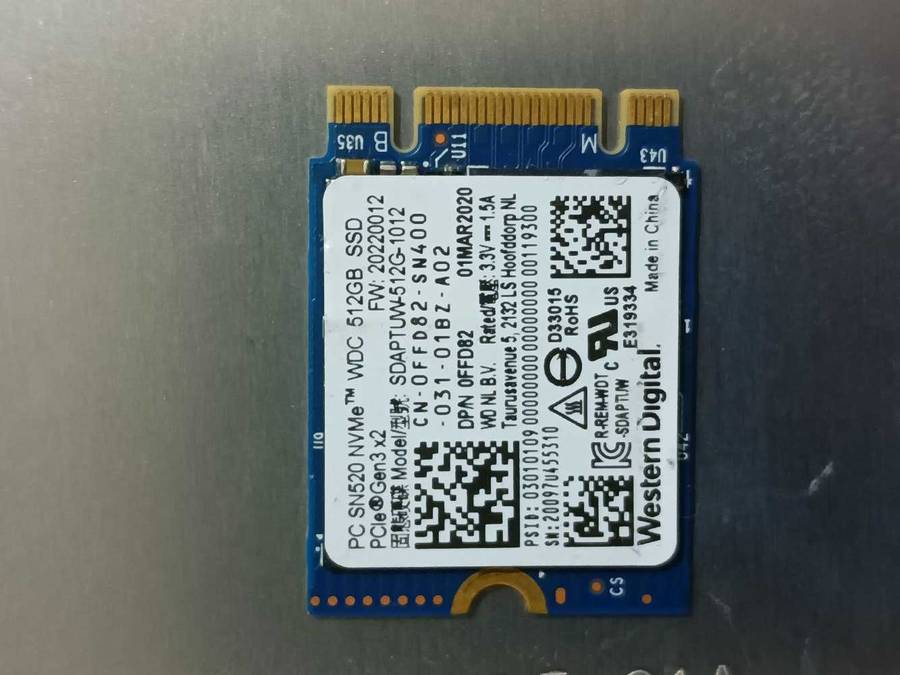 512GB M.2 SSD Drive/2242 length