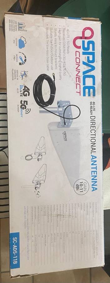 Space TV connect 5G ready directional antenna 11dB GSM/WiFi/3G/4G/5G