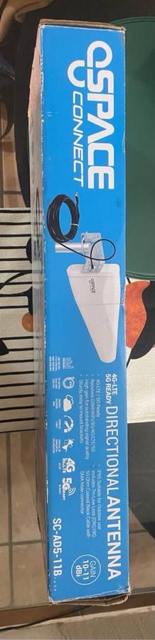 Space TV connect 5G ready directional antenna 11dB GSM/WiFi/3G/4G/5G