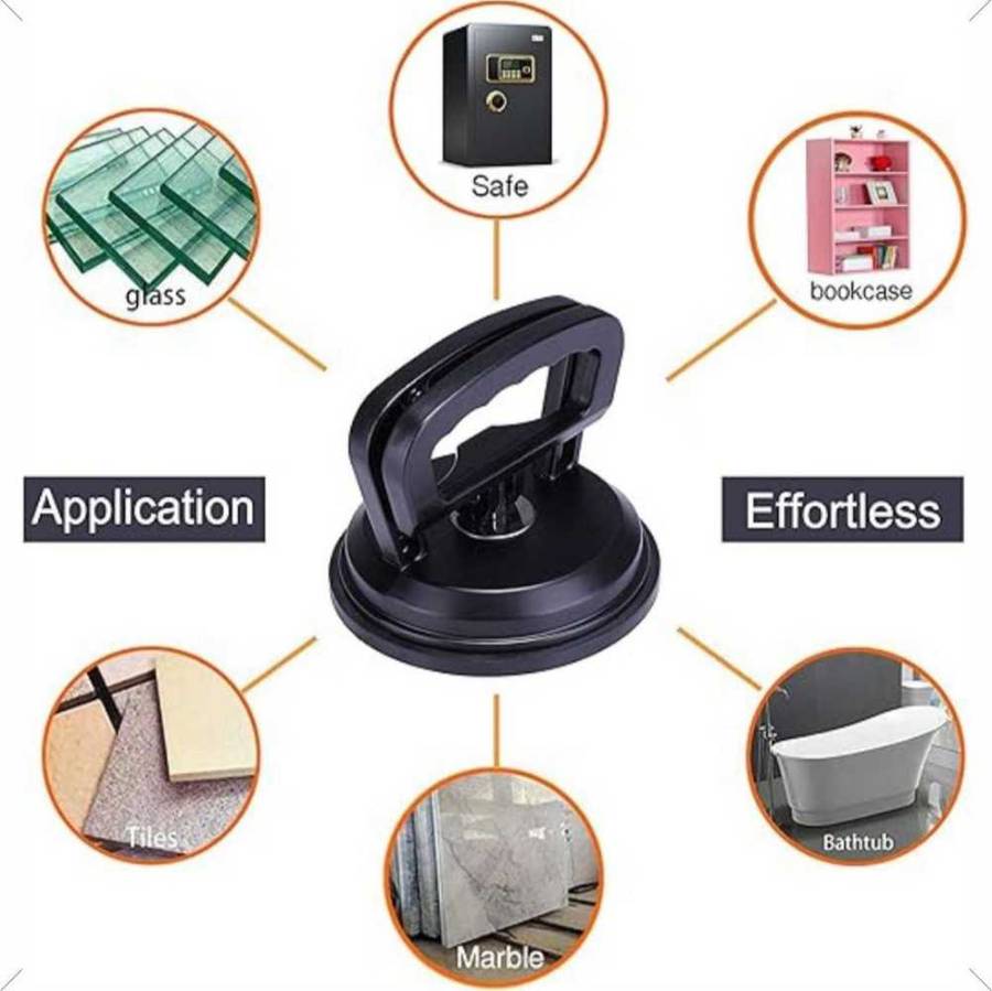 All-Purpose Strong Heavy-Duty Car Dent Puller Suction Cup - Black