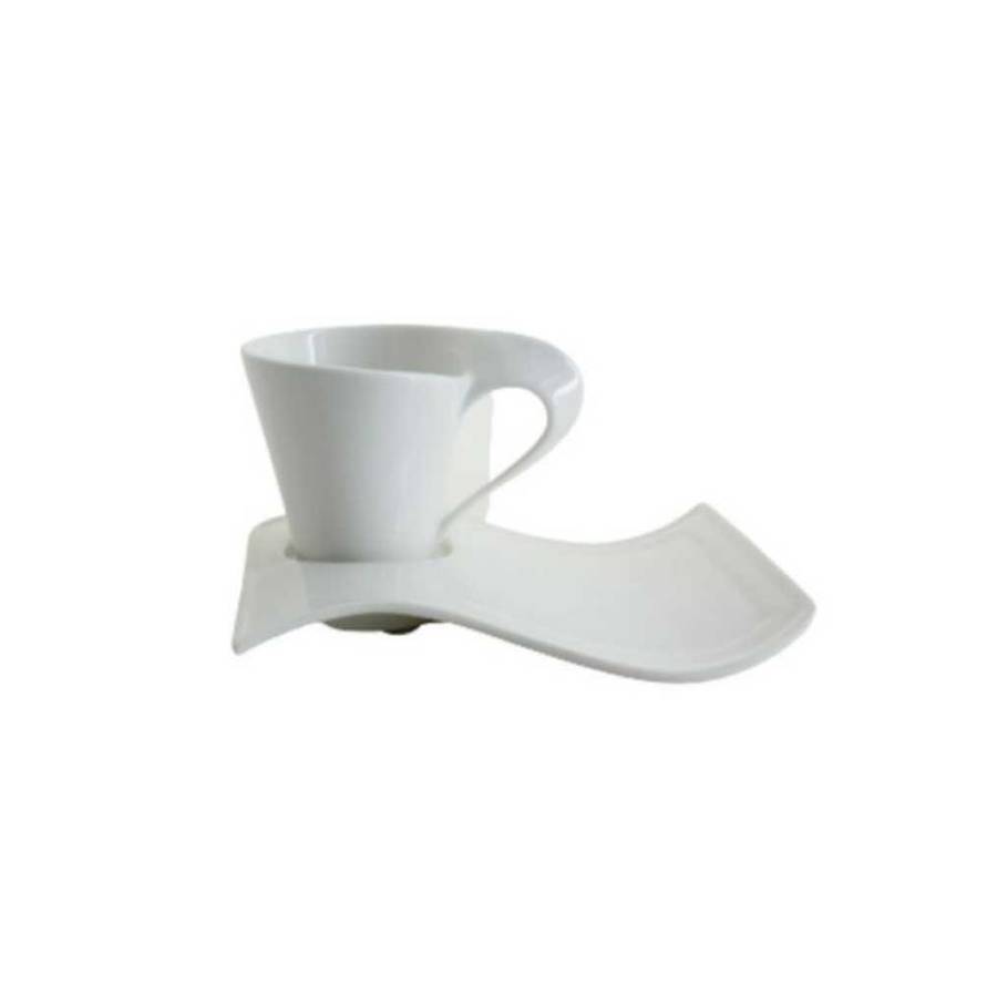 Elegant Wave Tea Set- 12 Piece Cup & Saucer