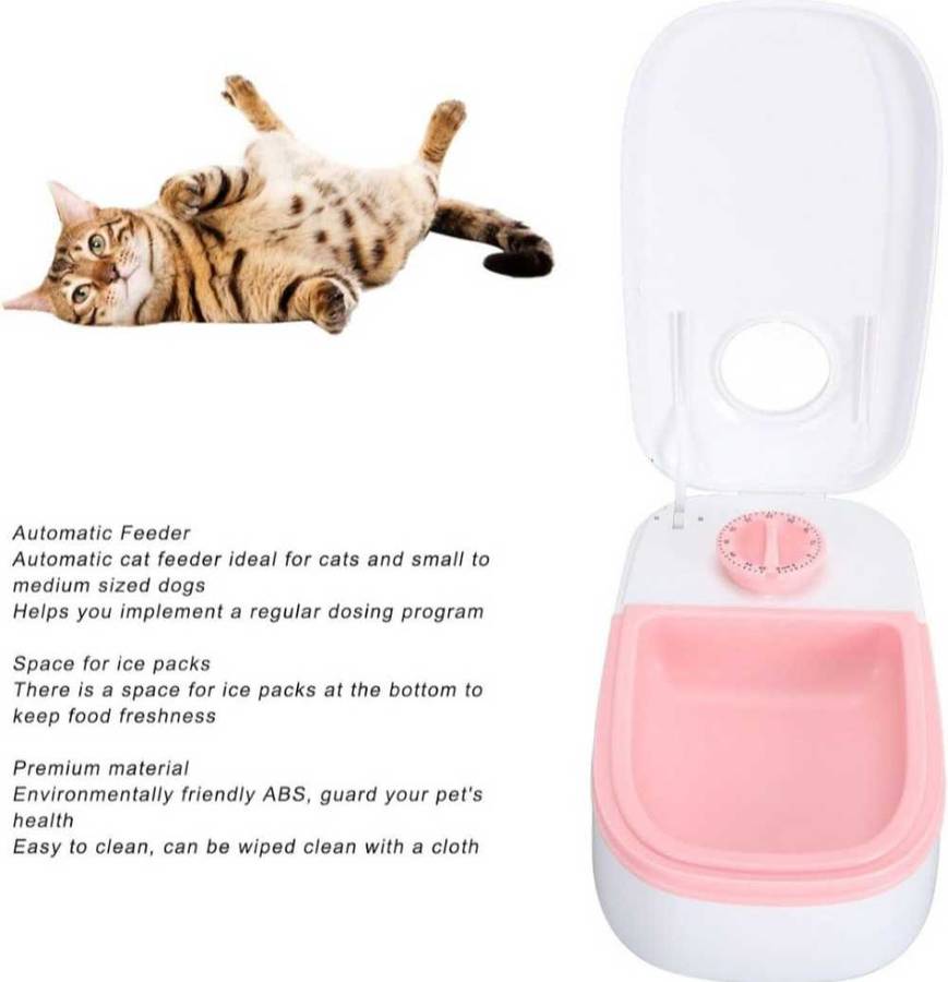 Automatic Timing Pet Feeder 350ml For Multiple Dogs & Cats
