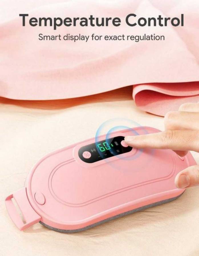 Cordless Menstrual Heating Belt With LED Smart Display - Pink