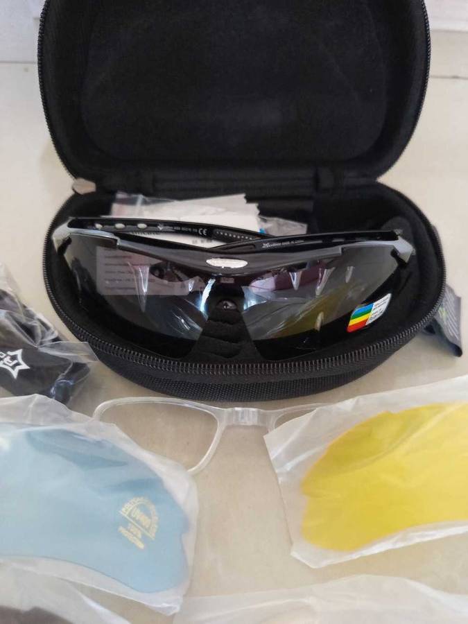 Rockbros Polarized Multi-Lens Cycling Glasses - Black