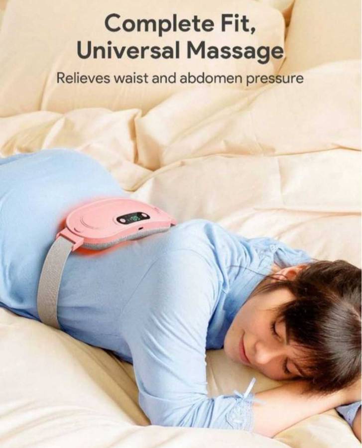 Cordless Menstrual Heating Belt With LED Smart Display - Pink