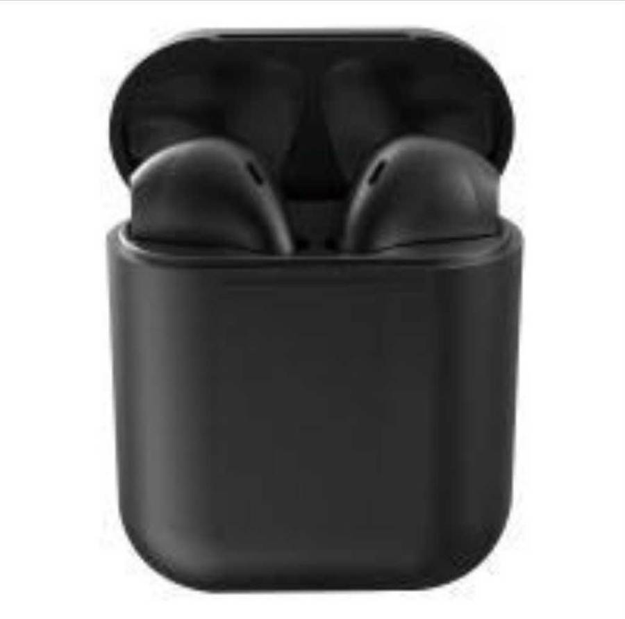Smart Watch/Bracelet with i12 TWS  Wireless Bluetooth Ear pods. Black