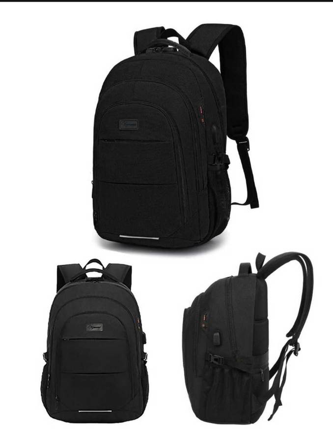 35L Laptop Backpack with USB Charging Port Waterproof For Travel/ Student