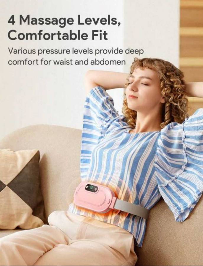 Cordless Menstrual Heating Belt With LED Smart Display - Pink
