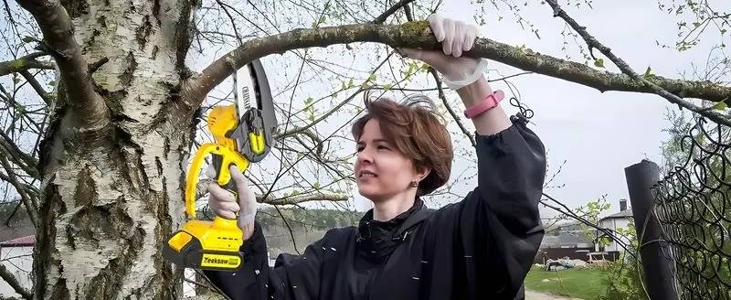 chainsaw 6Inch Rechargeable Battery Operated Chain Saw Electric Cordless Mini Handheld Chainsaws