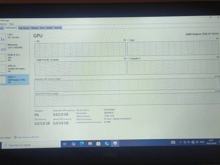 Dell Latitude 5570 Intel Core i7 CPU 8GB DDR4 RAM 256GB M.2 SSD Radeon 2GB R7 M360 Graphics Win 10