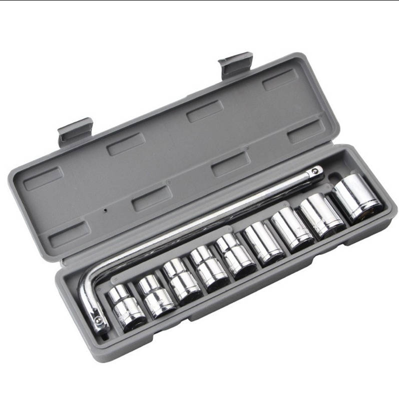 10 pcs socket set tools set with L wrench hand tools set for household and repair