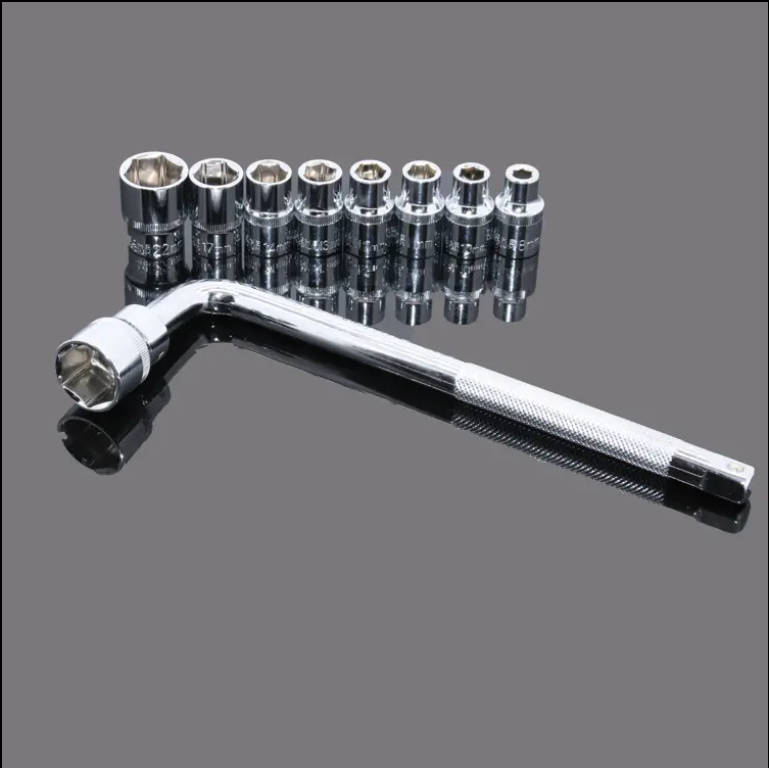 10 pcs socket set tools set with L wrench hand tools set for household and repair