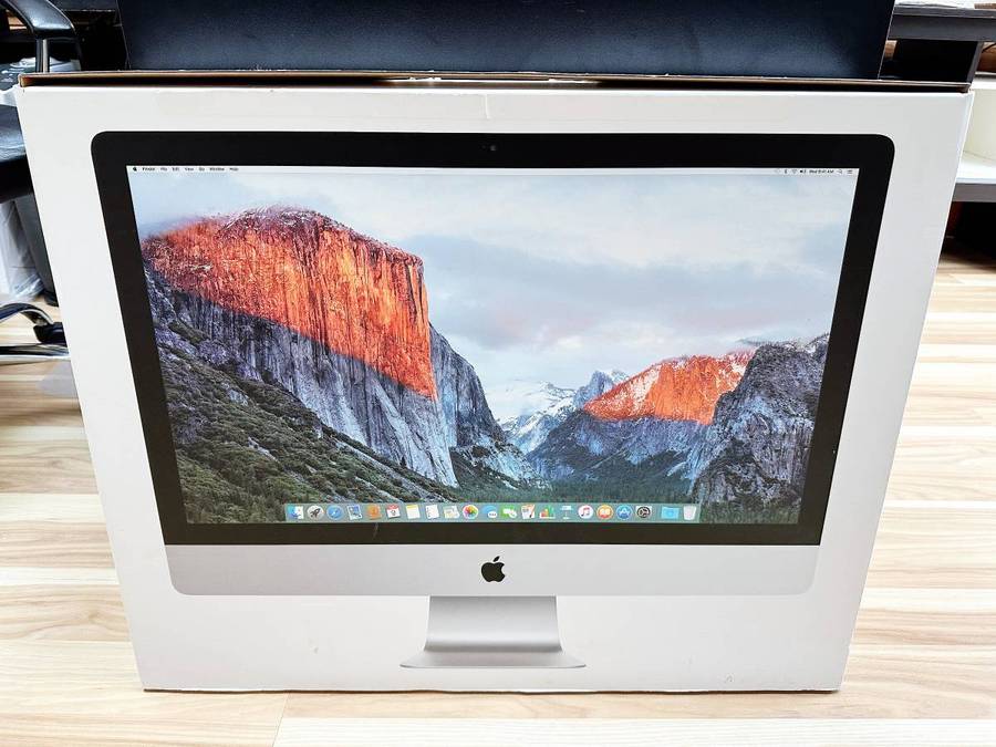 iMac (27-inch 5K Retina Late 2015) with Box, Core i5 Quad-Core @3.2GHz, 16GB Ram, 480GB SSD Set