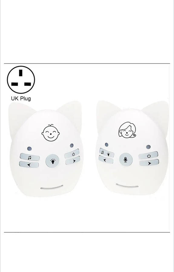 V30 Wireless Audio Baby Monitor Support Voice Monitoring + Intercom + Night Light without Battery