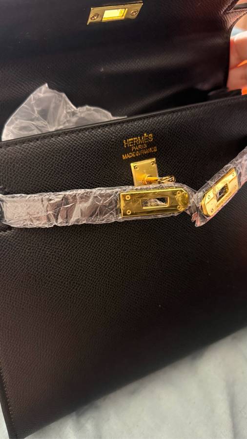Hermes Kelly bag, black