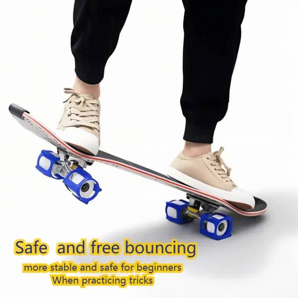 Skateboard Wheel covers for beginner practise tricks (black or blue)