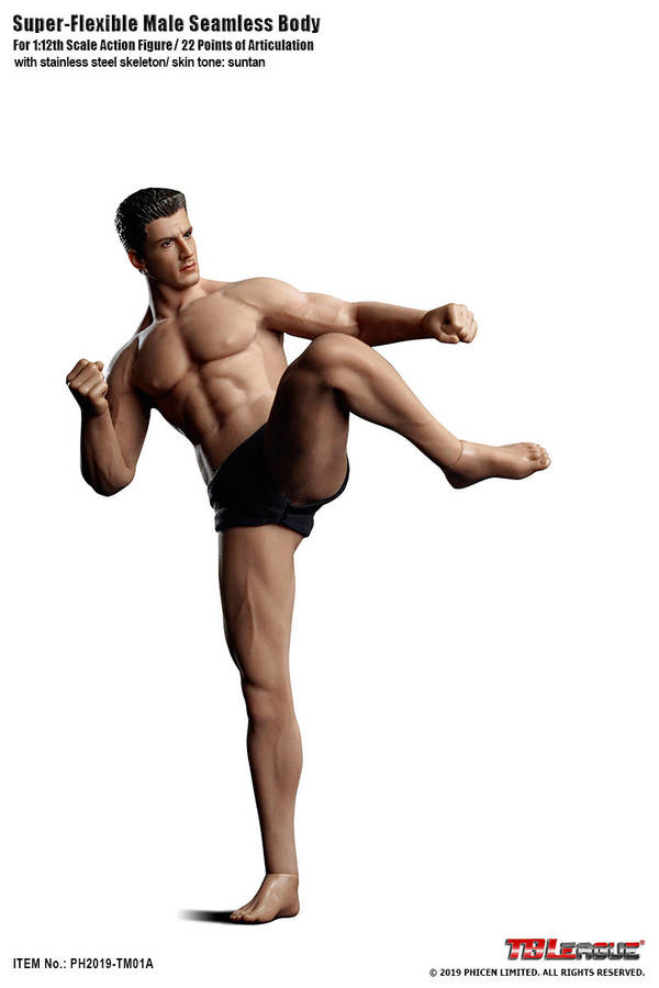 Strong Guy TBLeague 1/12th Scale (15cm) Super Flexible Male Action Figure-TM01A