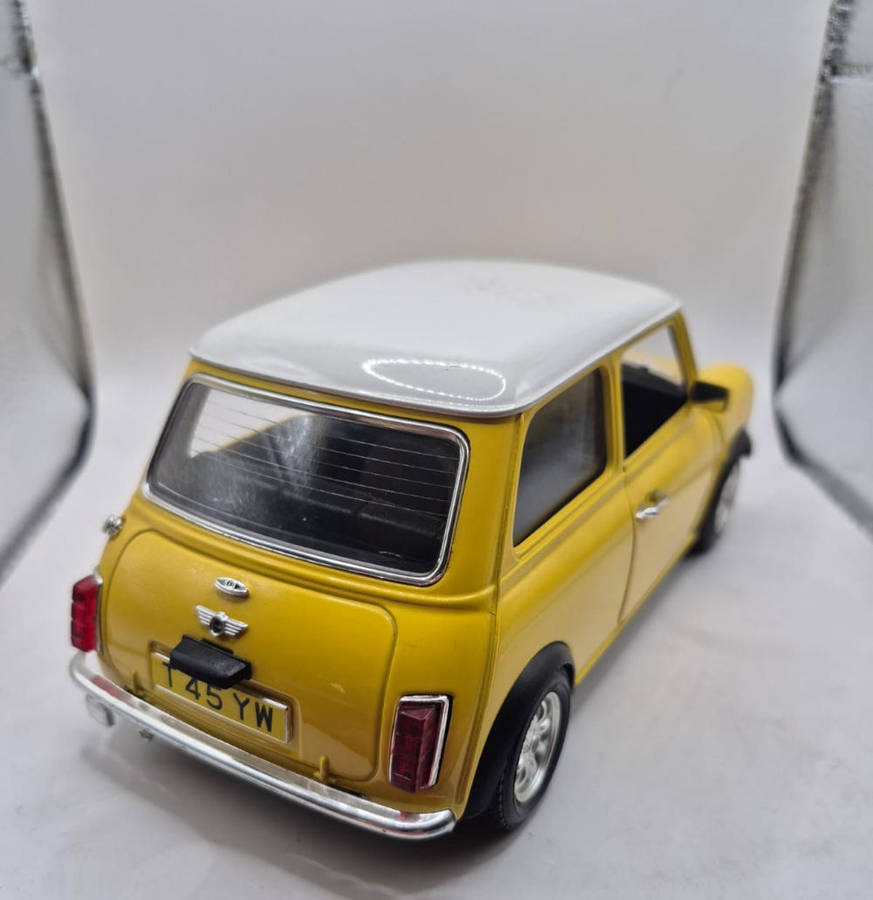 Bburago Mini Cooper model car.