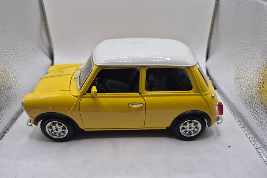 Bburago Mini Cooper model car.