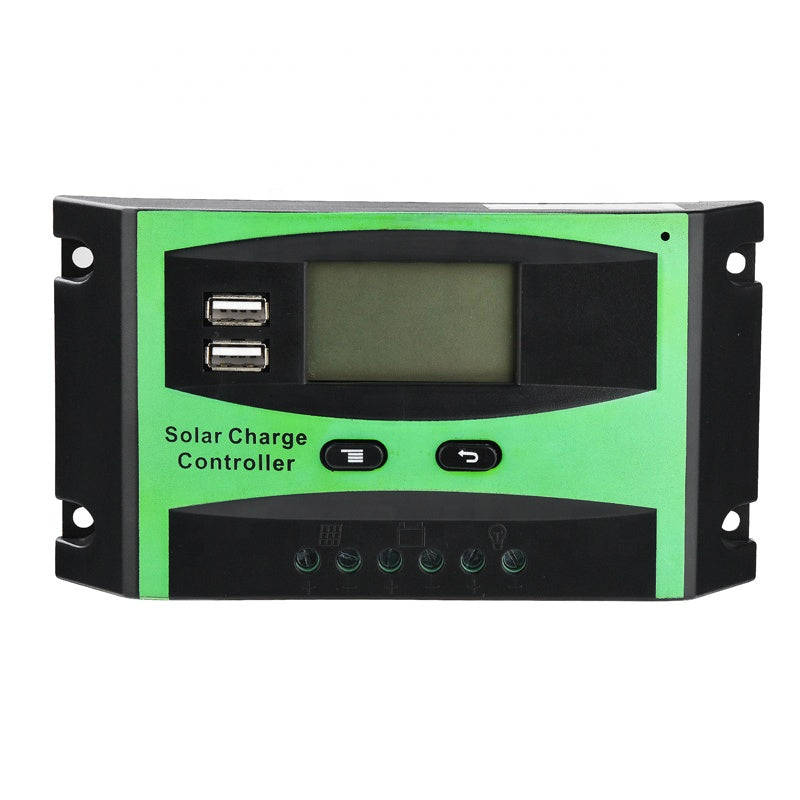 30A 12V/24V PWM Solar Charge Controller With USB Ports