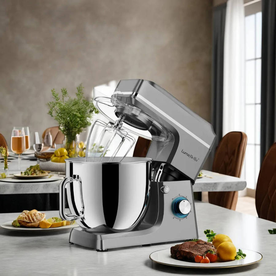 Commercial-Grade Stand Mixer  2000W Copper Motor, Massive 12L Bowl, 6 Speed Control