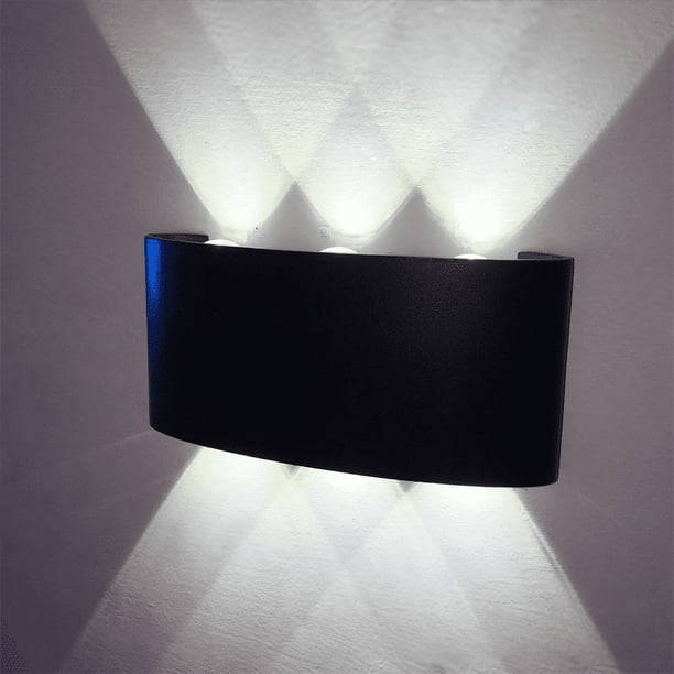 Modern LED Wall Sconce  Up/Down Light, Waterproof, Indoor & Outdoor Use, Black