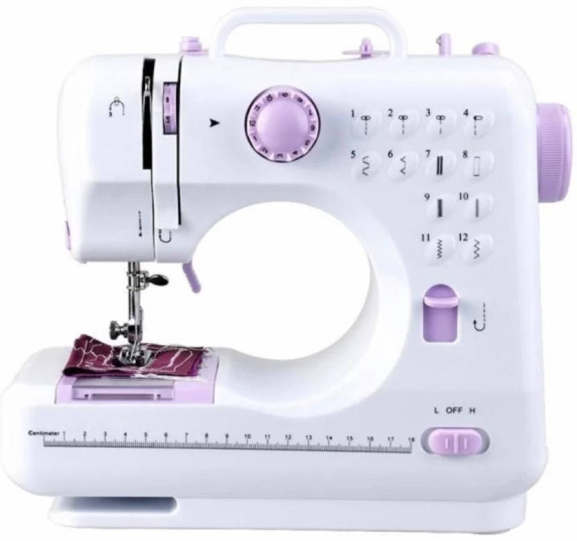 Portable Mini Electric Sewing Machine  Household Multifunctional Sewing Machine for Beginners, 2 Sp