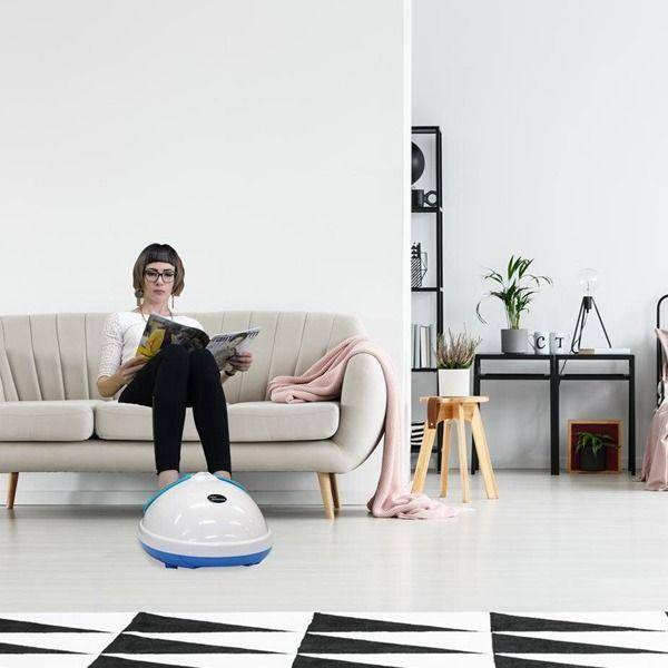 Blue and white Foot massager