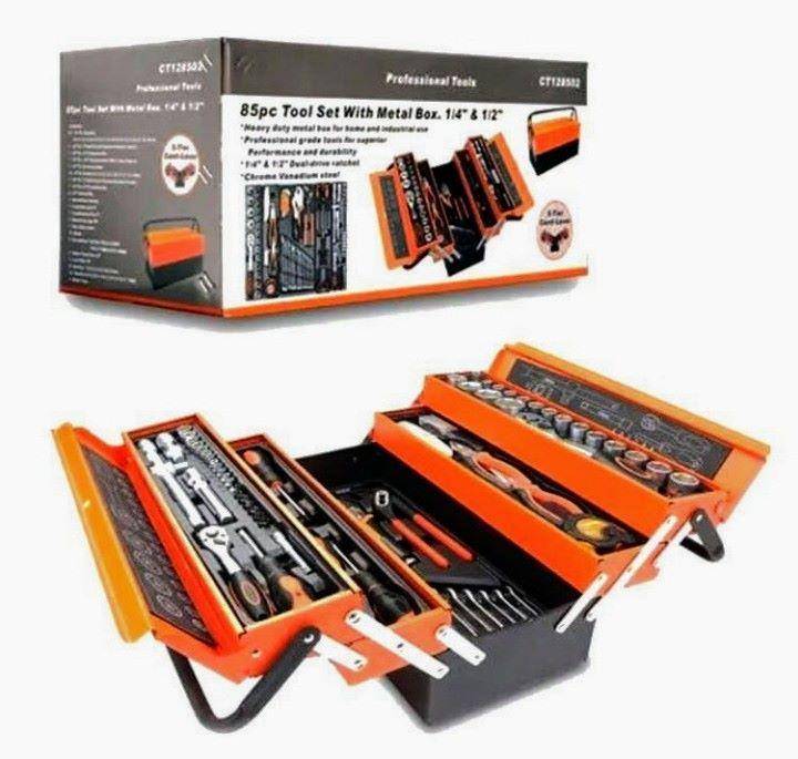 85 Piece Professional tool set 1/2 '' inch & 1/4 '' Inch Drive