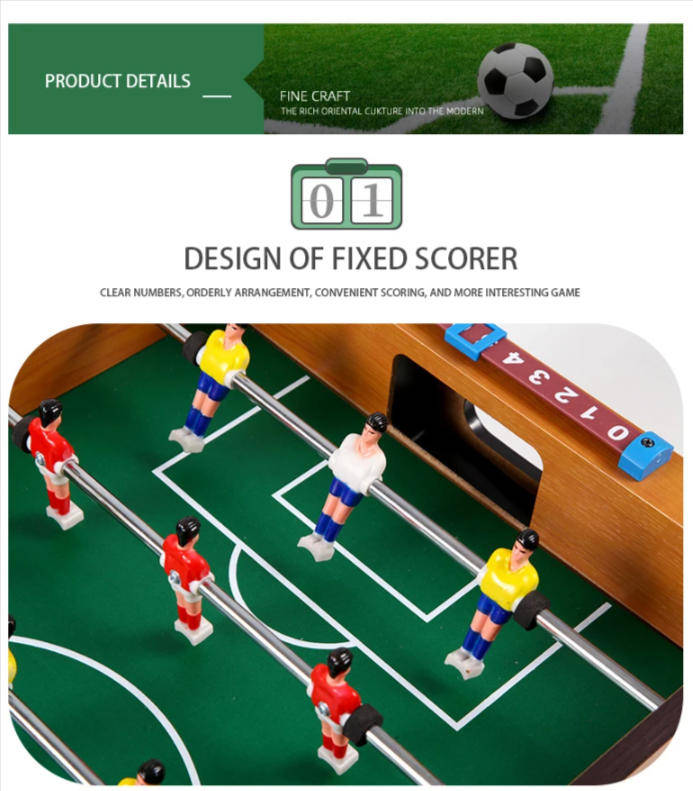 Portable Mini Wooden Foosball Table For Kids And Adults