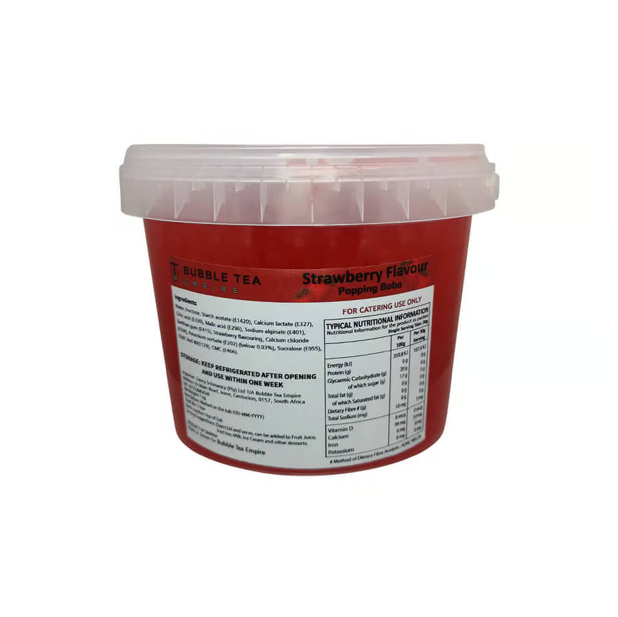 Strawberry Popping Boba - 1KG