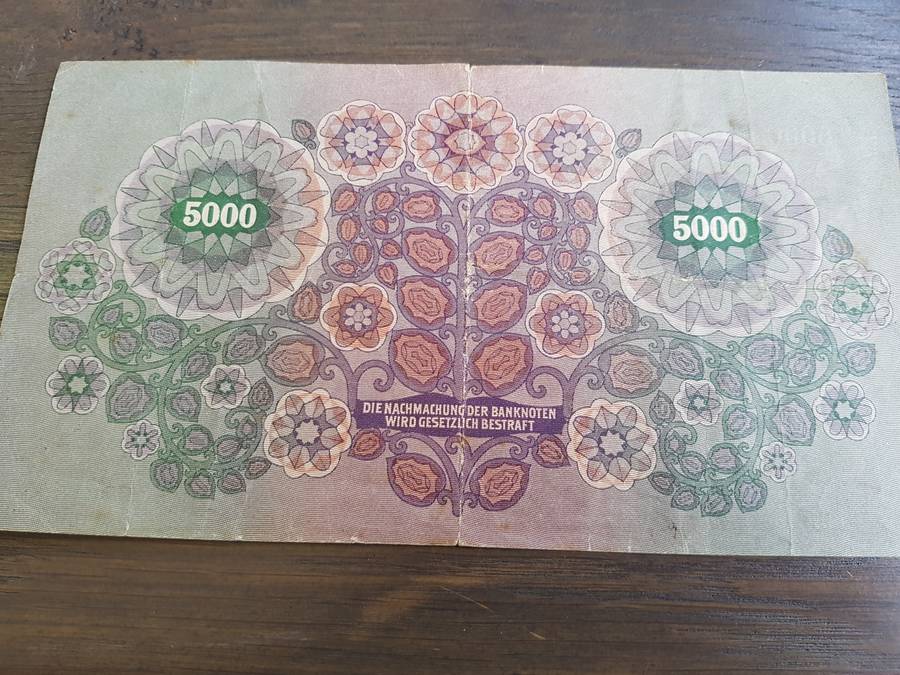 AUSTRALIA 5000 KRONEN 1922