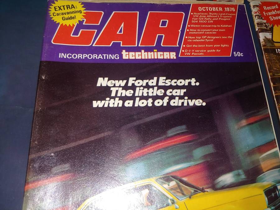 VINTAGE FORD ESCORT MAGAZINES